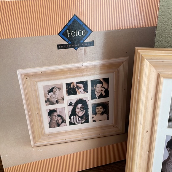 NWT Fetco International rustic wood collage frame w/mat for 6 photos - Picture 7 of 8